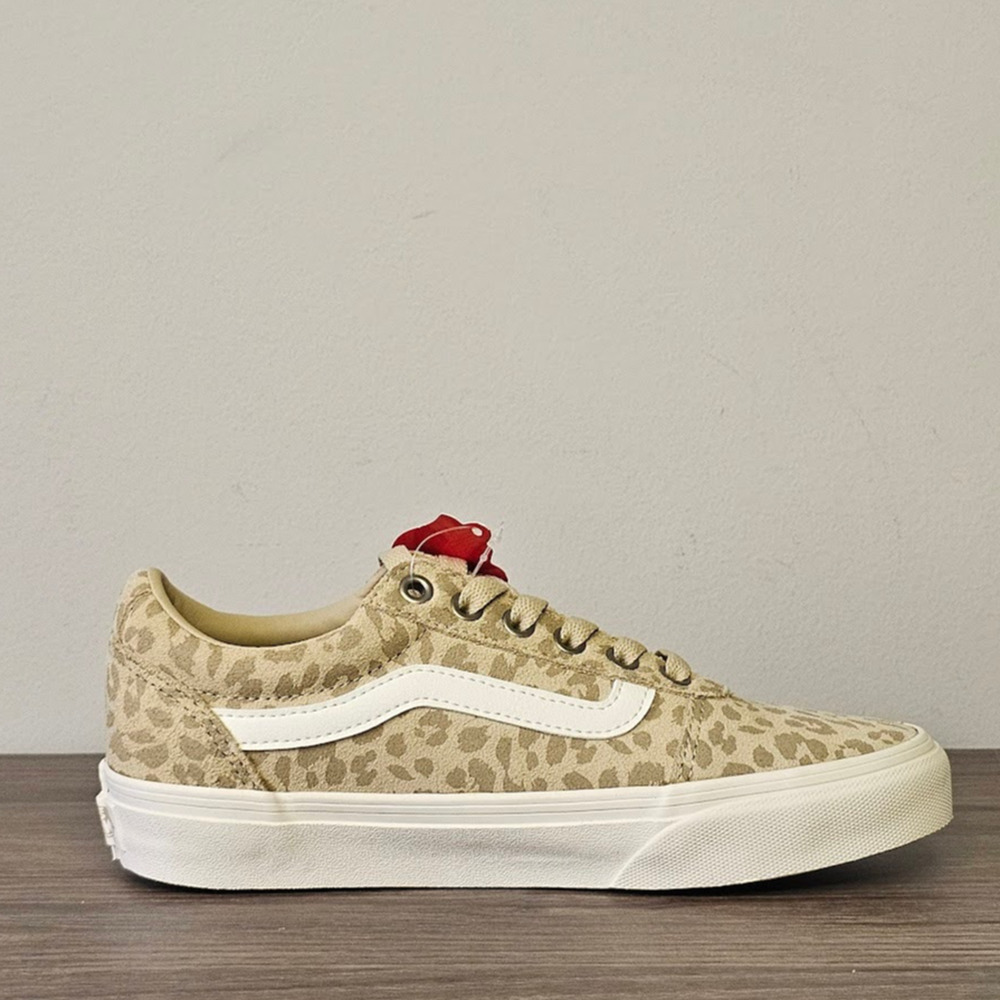 Vans Women's Ward Animal Print Sneakers Size 6.5 White/Brown NWT - Picture 3 of 7